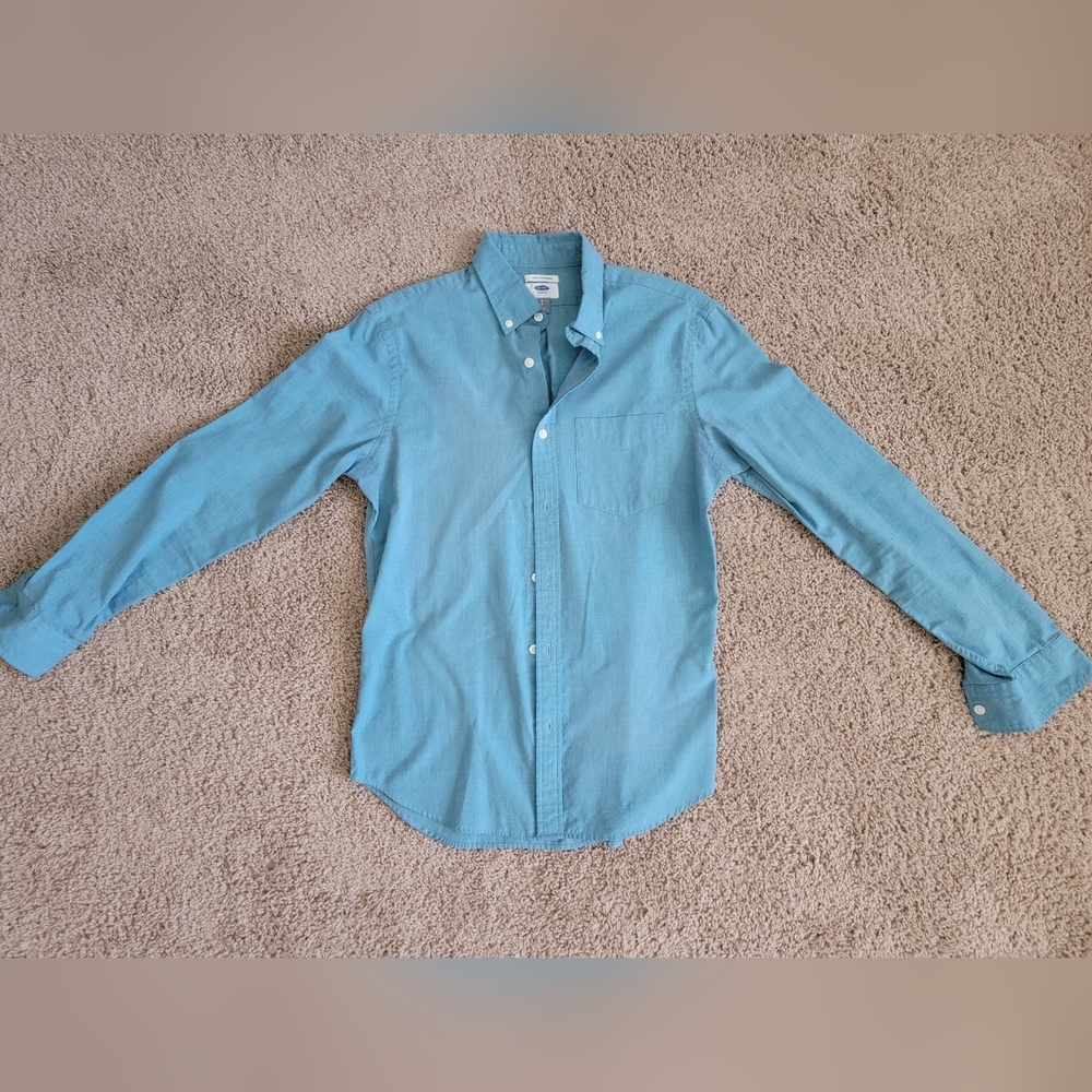Old Navy Blue Cotton Casual Shirt